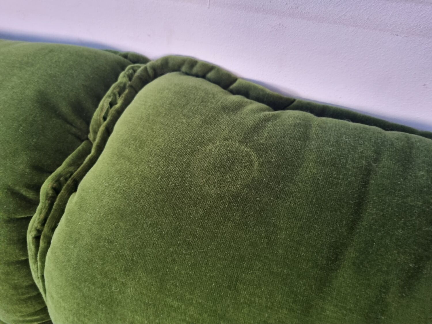 Pair of modular armchairs with ottoman, 70s