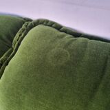 Pair of modular armchairs with ottoman, 70s