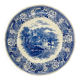 Large Deep Round Plate Villeroy and Boch Burgenland Model Blue