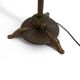 Art Deco reading lamp in bronze and stained glass – Circa 1920