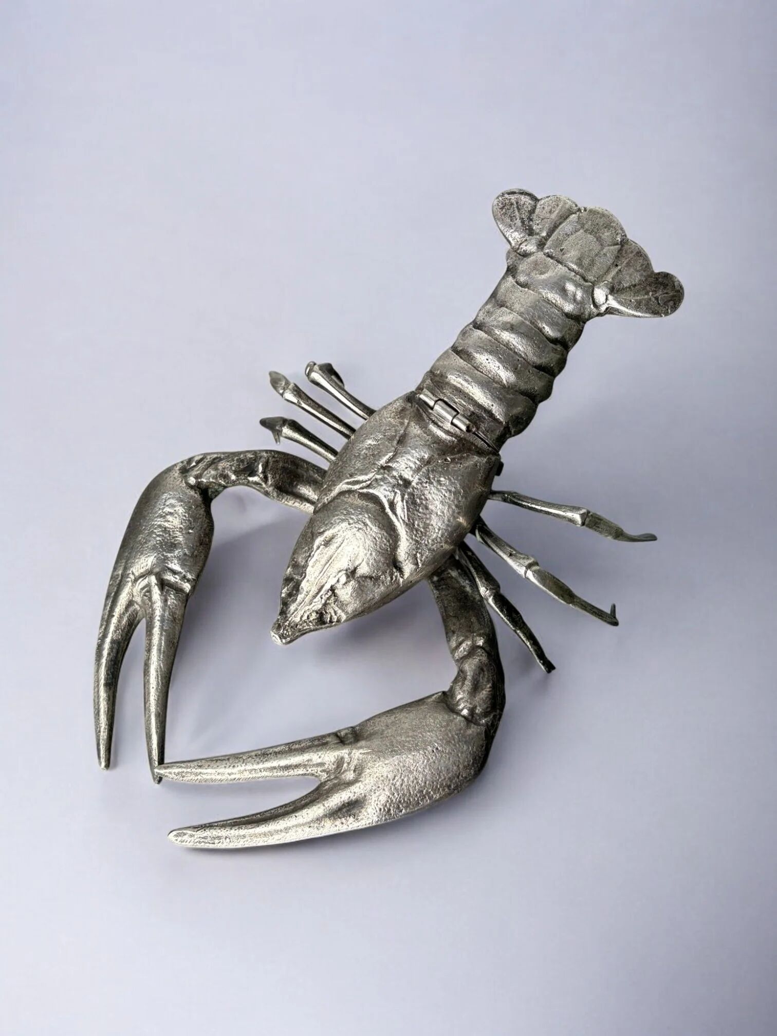 Lobster jewellery box, silver plated, Italy, 1950s
