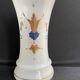 Vase napoleon iii opalescent white opaline