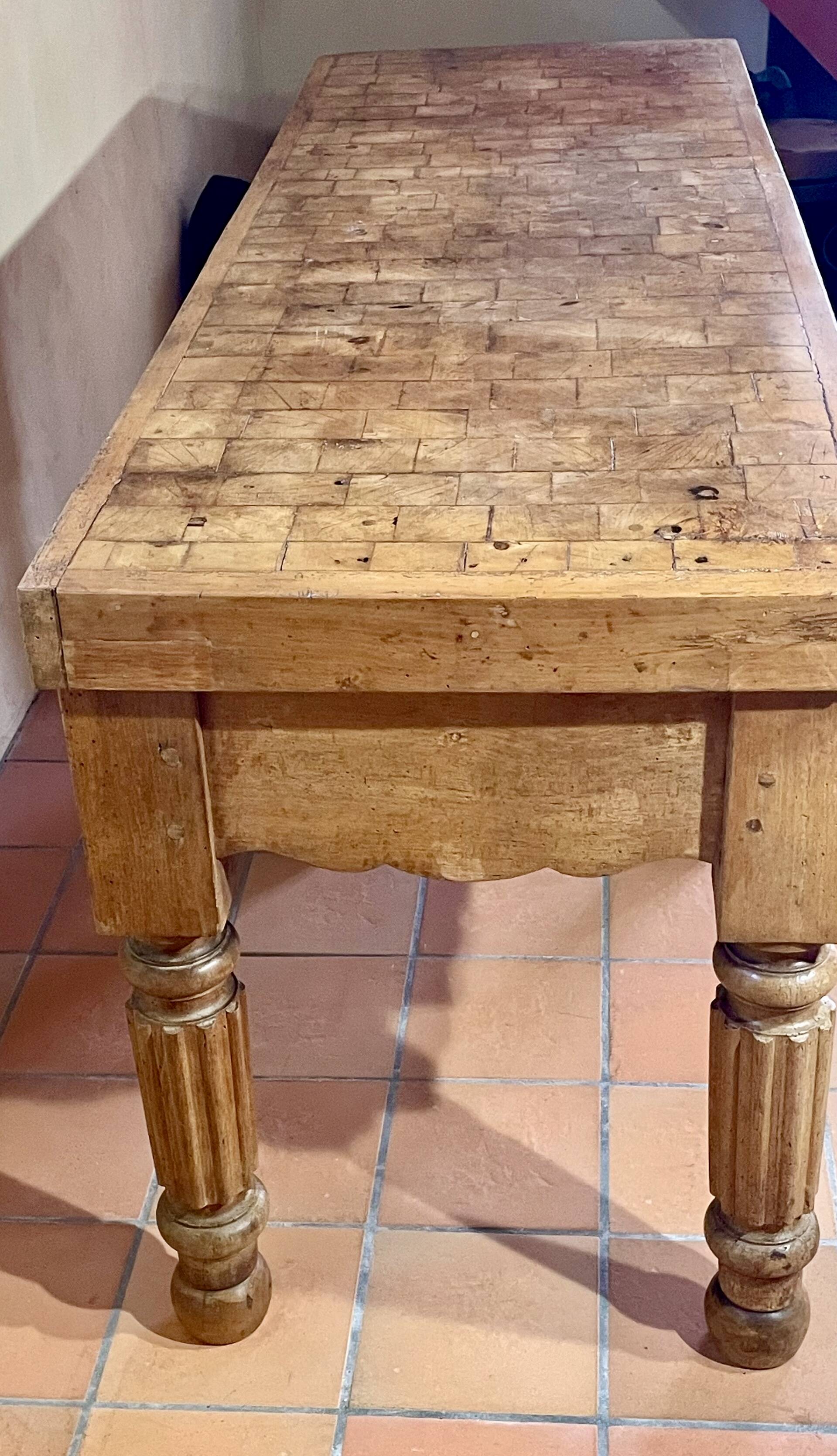 Butcher's block from the 1950s.