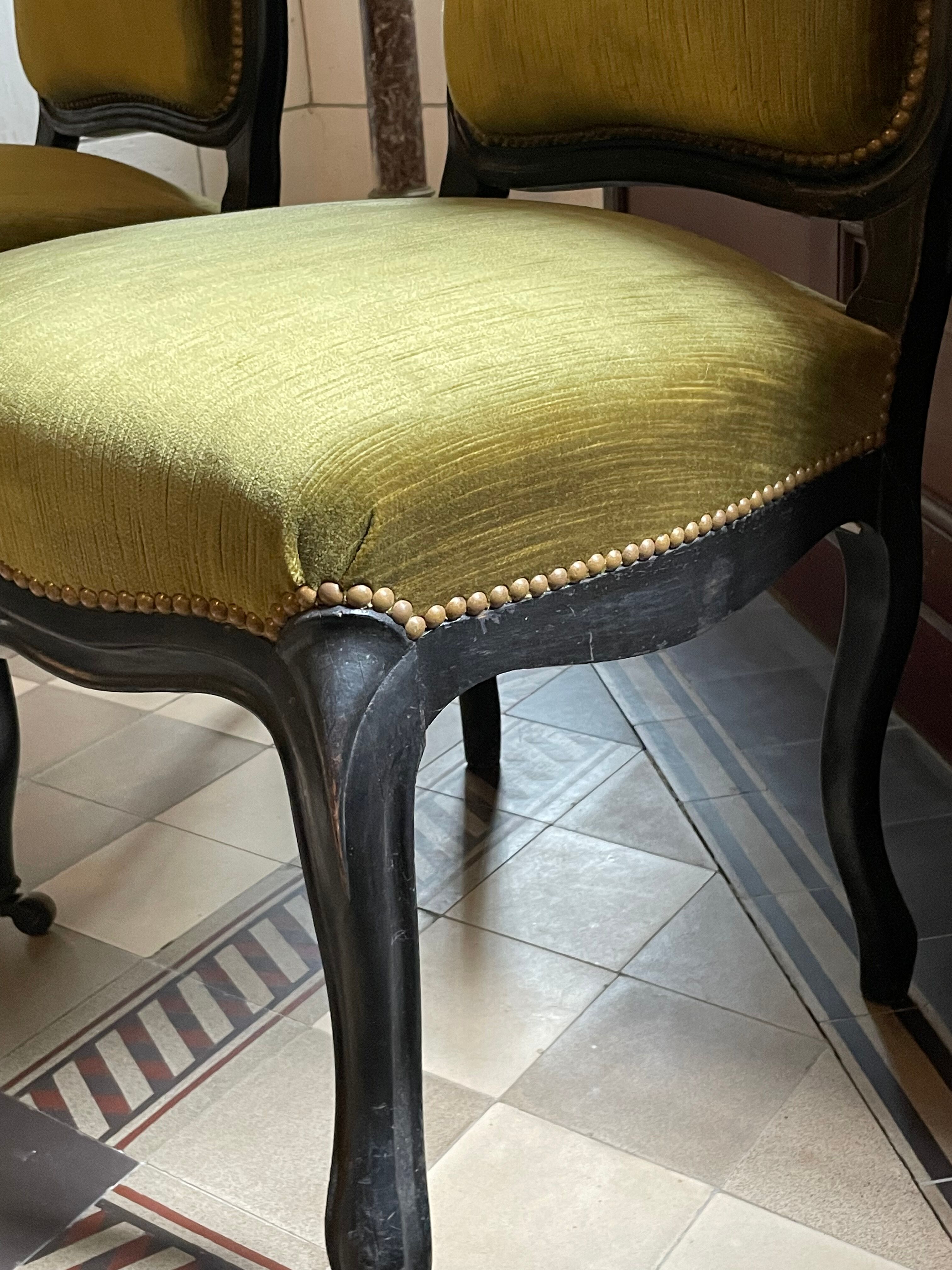 Napoleon III bench and chairs