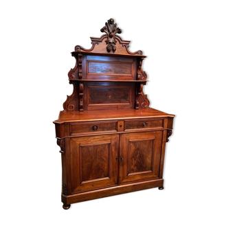 Saint Hubert 19th century sideboard in solid walnut Napoleon III