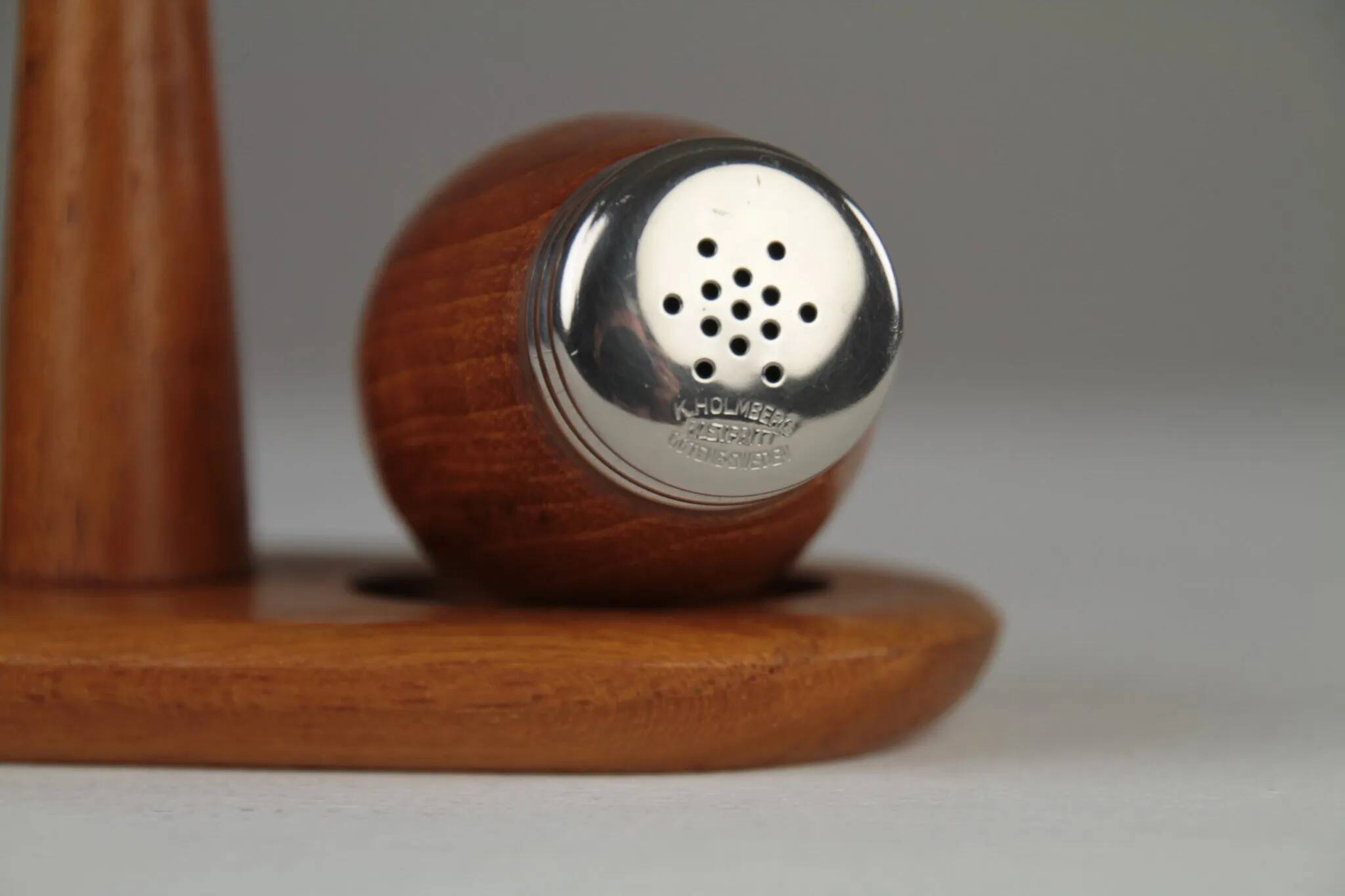 Teak Salt & Pepper Set by Karl Holmberg AB — Götene, Sweden, 1960s