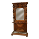 vestiaire d’entrée à miroir en noyer – XIXe siècle