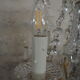 Chandelier 12 lamps with grapevines in crystal, bronze and regulated