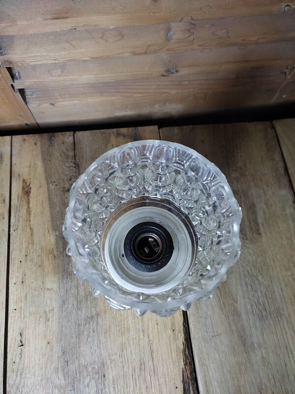 Ceiling lamp globe Original wall lamp in vintage antique molded glass