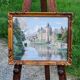 Watercolor Josselin Morbihan Brittany October 1933 CLAUDE MIRBEL