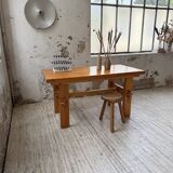 Farmhouse table, mountain furniture from the 50s