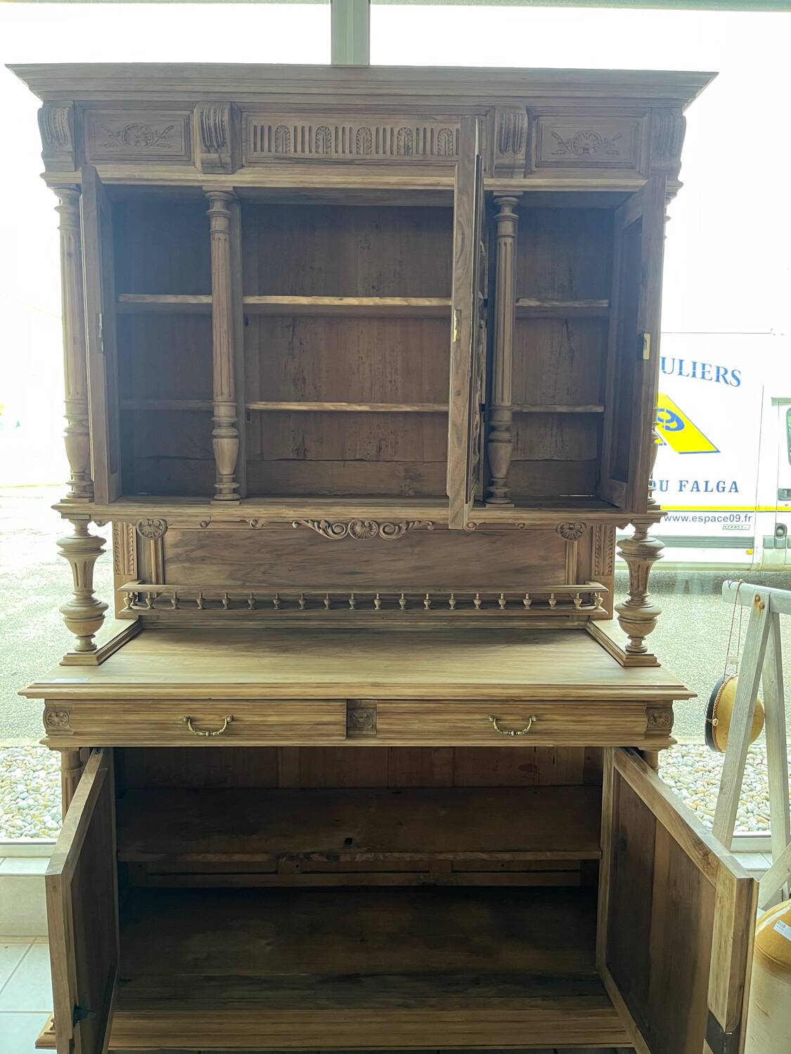 Medieval style airbrushed dresser