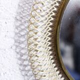 Round metal mirror 1950