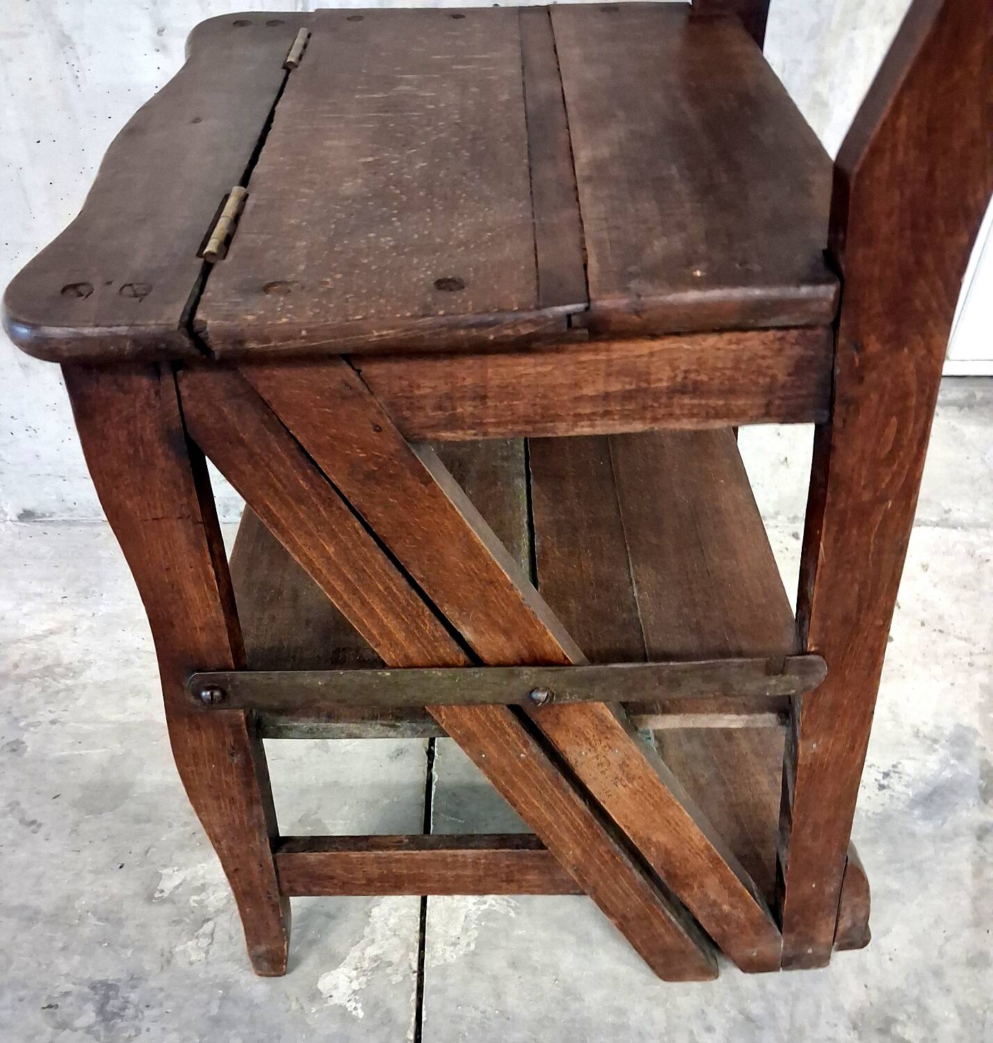 Library chair folk art stepladder