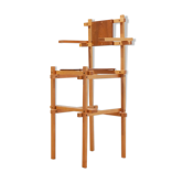 Chaise haute en bois de Rietveld 1960s
