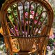 Vintage rattan armchair