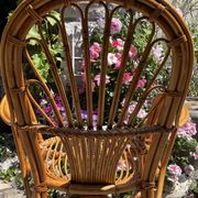 Vintage rattan armchair