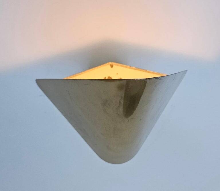 Ensemble de six lampes murales en laiton rares des années 1970, Allemagne.