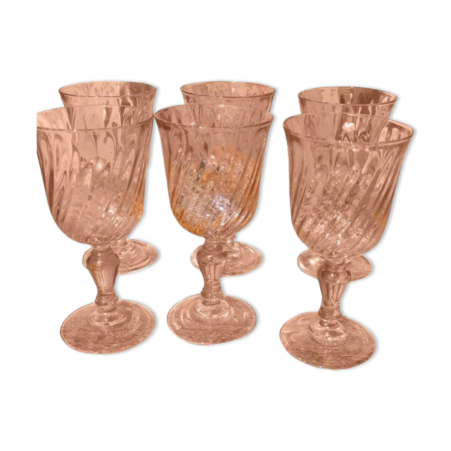 Water glasses rosaline d'arcoroc luminarc roses