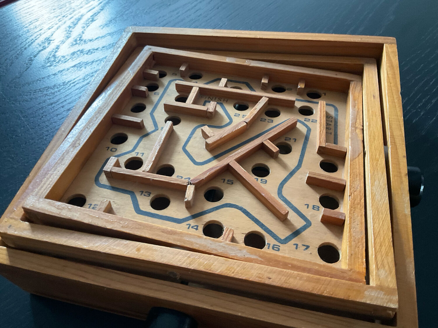Vintage wooden maze