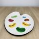 Ceramic cheese platter by Elchinger, 1950s, palette.