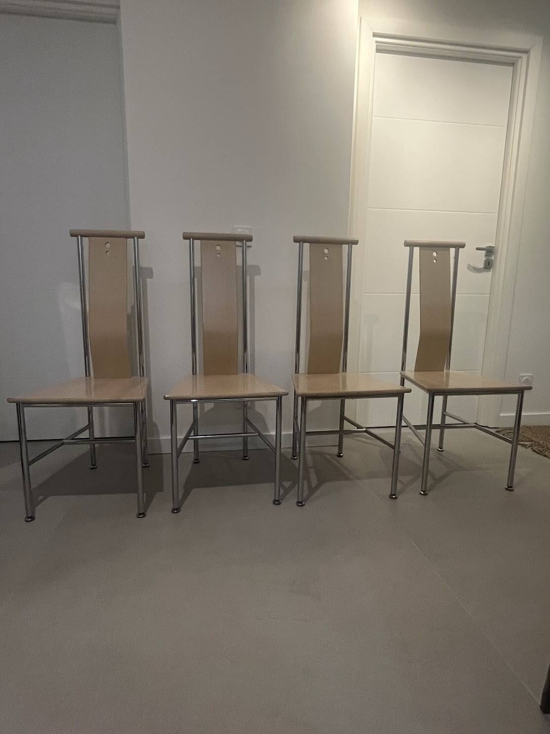 Lot de 4 chaises modèle « Turku » de Carine Karlsson - Ikea 1990