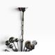 Vintage chrome pendant lamp / sputnik chandelier cosack leuchten
