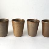 Set of 4 glasses in gres