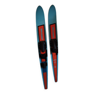 Paire de ski nautiques vintage