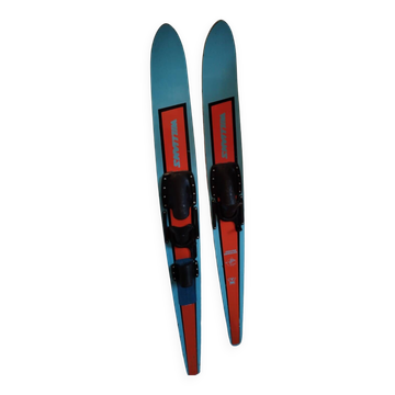 Pair of vintage water skis