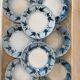 Rare dessert plates Terre de Fer Choisy le Roi, birds.
