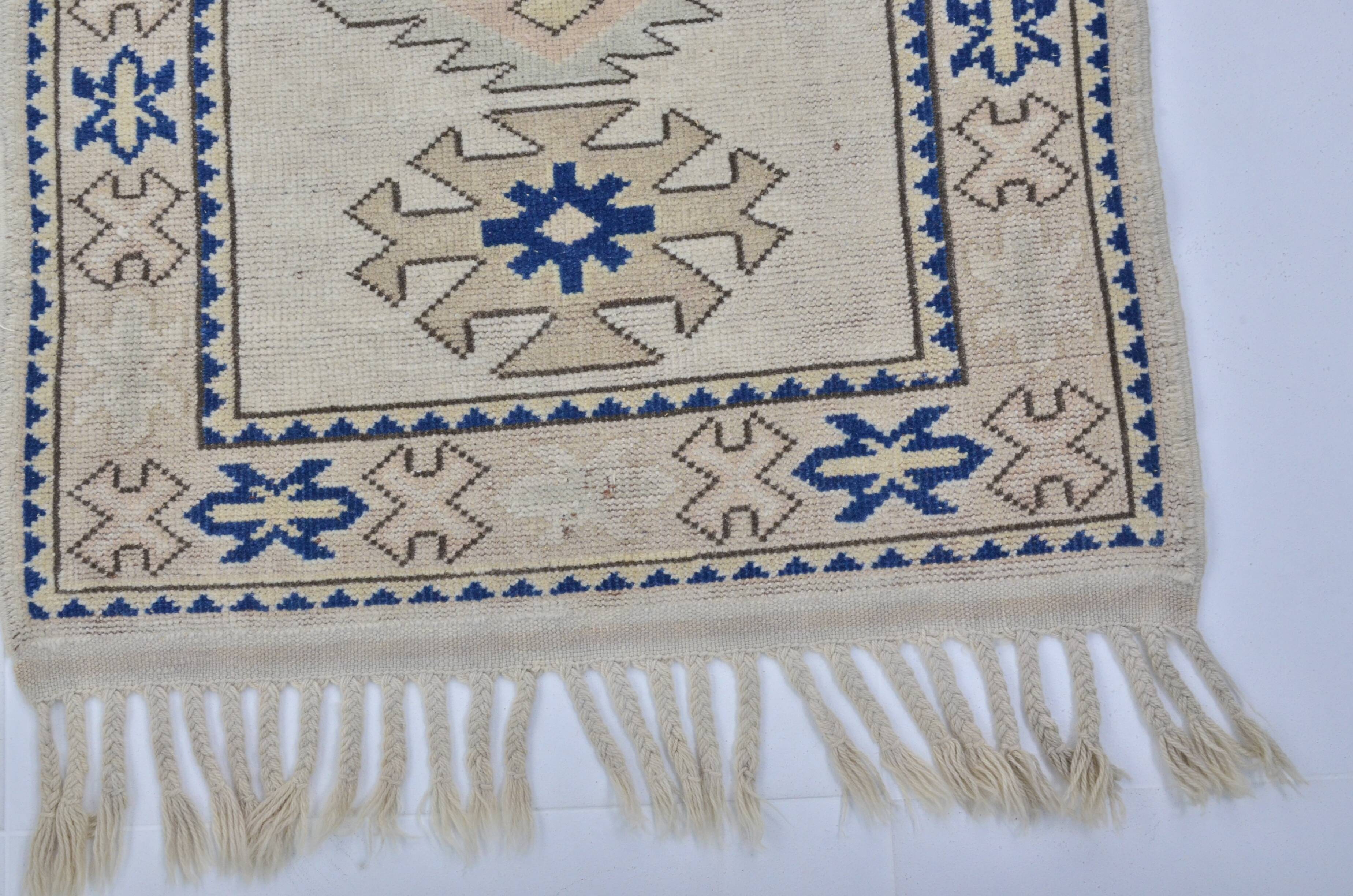 Oushak Handknotted Floor Vintage Rug sku 3450