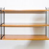 Etagère String années 60, étagères en noyer