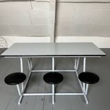 Refectory table and stools