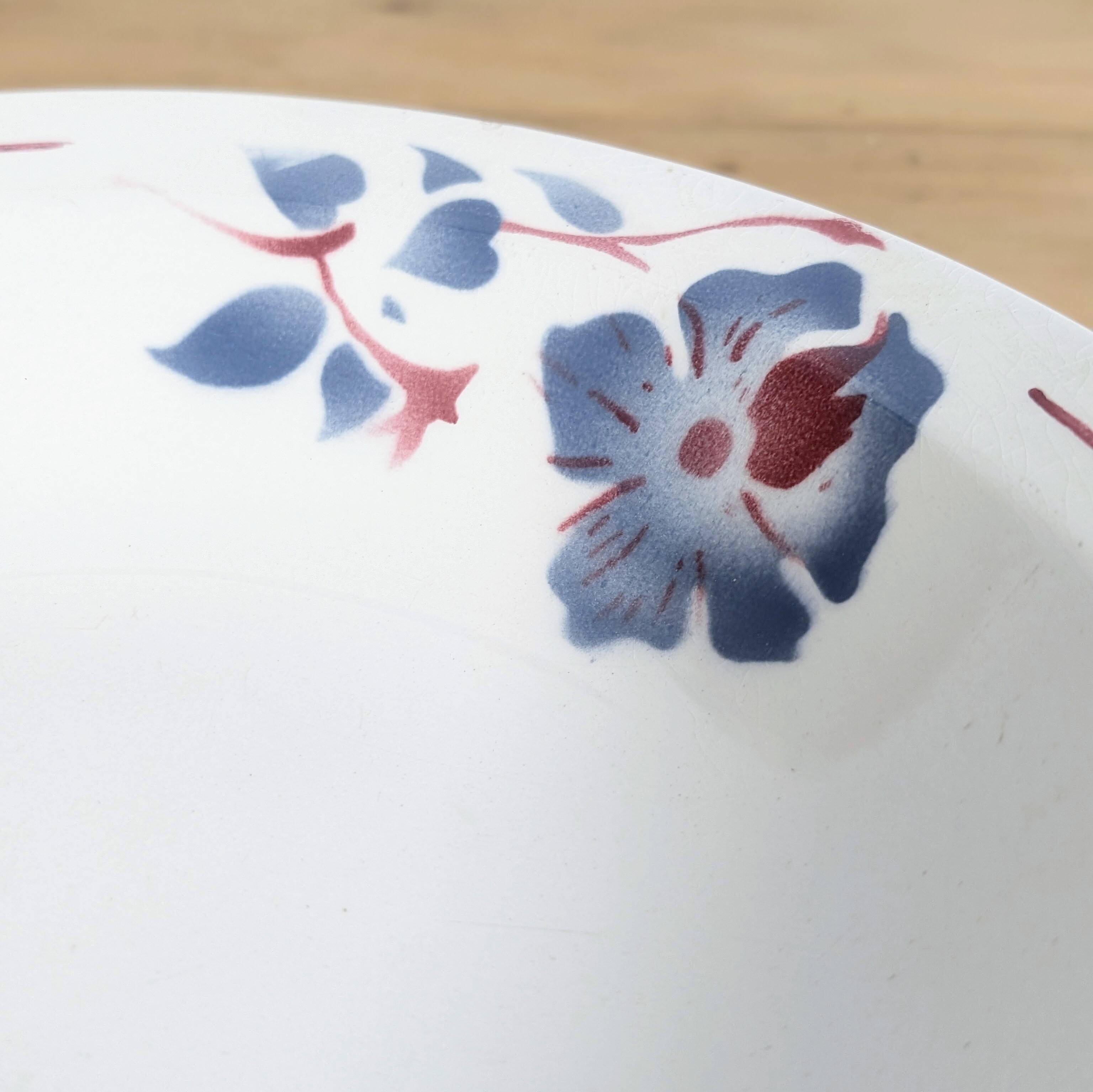 Shallow round dish digoin sarreguemines - model "cannes"