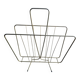 70s magazine rack in gold-tone metal