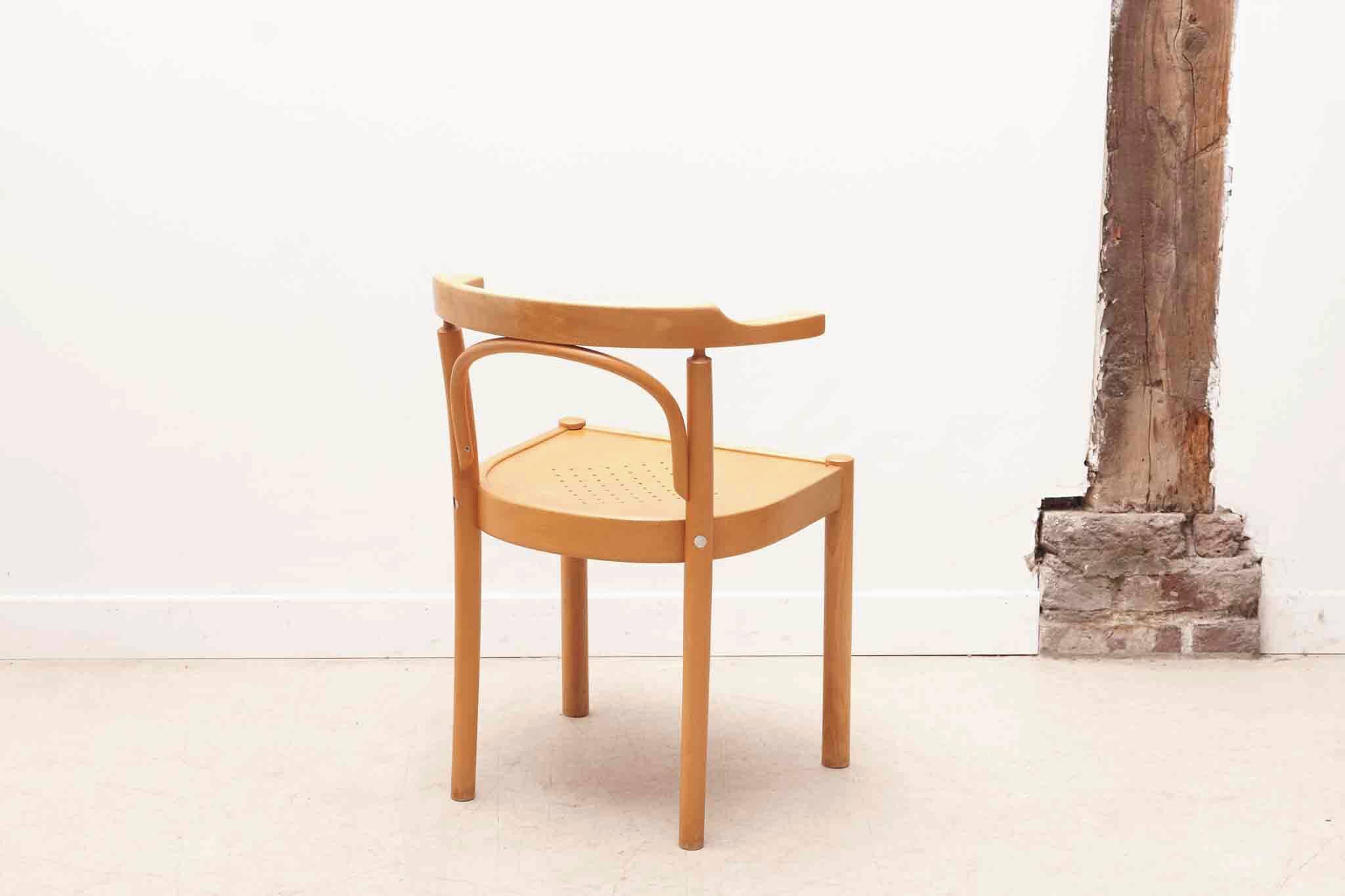 Vintage bistro chair in beech stain