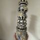 Large André Hourellou Quimper vintage candle holder