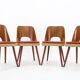 1960s Oswald Haerdtl ,Set of 4 Dining Chairs by TON, Czechoslovakia