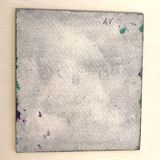 Green abstract painting