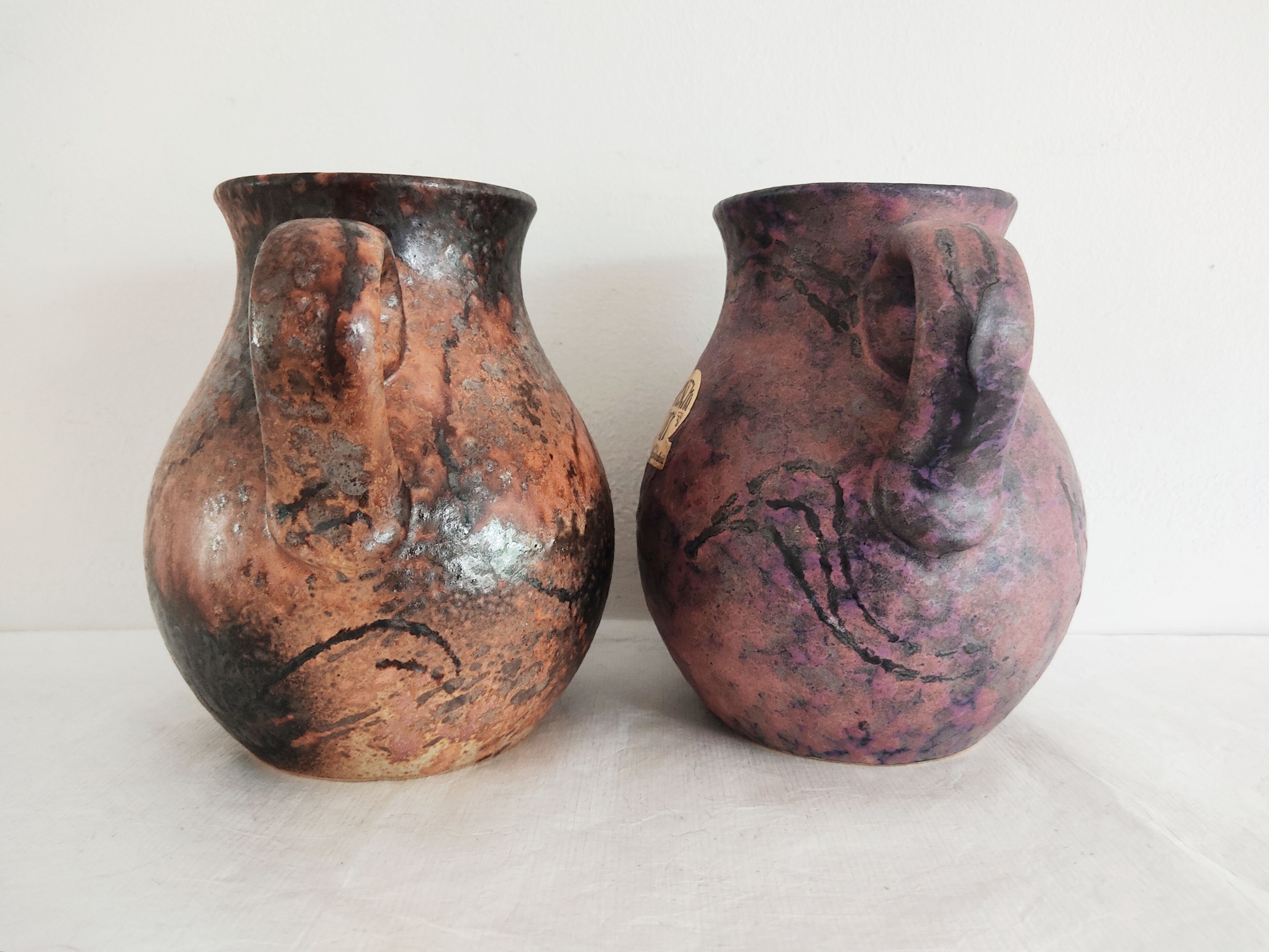Set of 2 Ruscha vases 1970