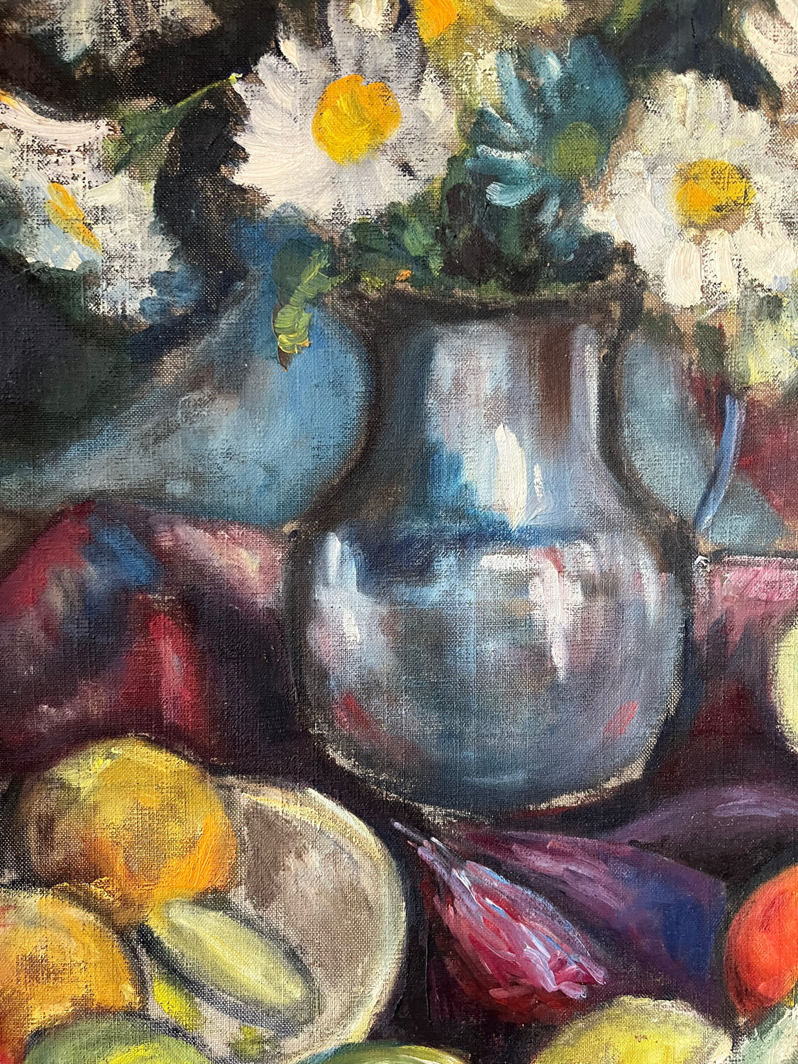 Still life with fruit signed 1952