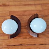 Pair of Scandinavian wall lights