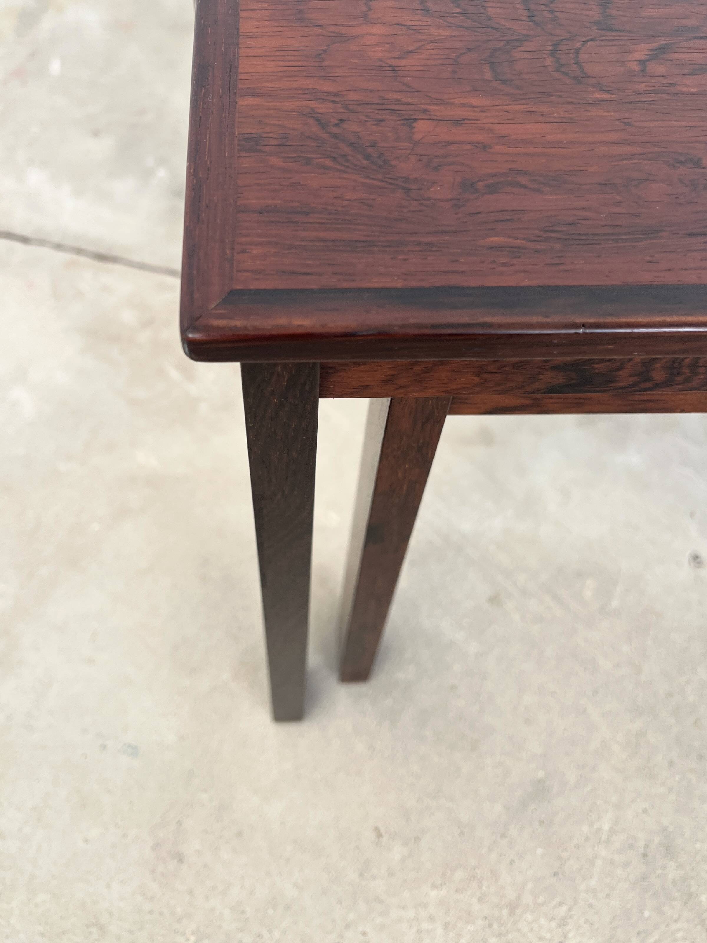 Nest of tables in rosewood, Denmark, 1960s.