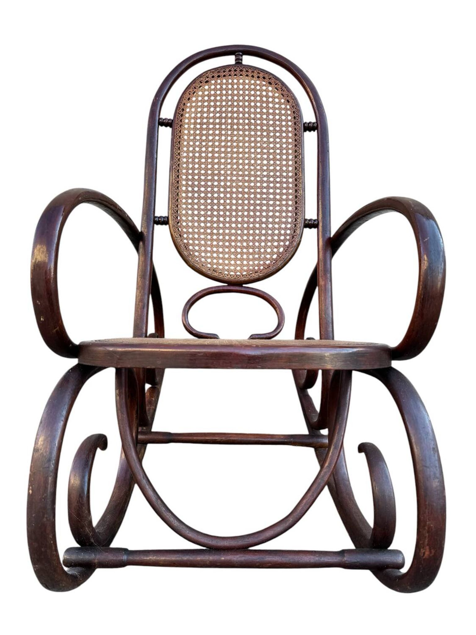 Set de 2 Rocking-chairs Style Thonet 19’s