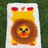 Children's lion wool rug