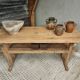 Old workbench side table bathroom furniture oak/beech 60x160cm