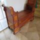 Antique trunk bench - Louis Philippe style - trunk seat - solid wood