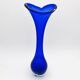 Giant Vase 44cm Bo Borgström Åseda Blue Glass Sweden Label