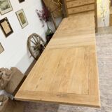Farmhouse table with central extensions